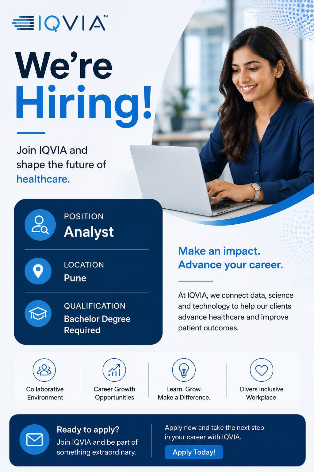 IQVIA Analyst Hiring 2026 for Life Sciences Consulting Job in Pune Hybrid Role
